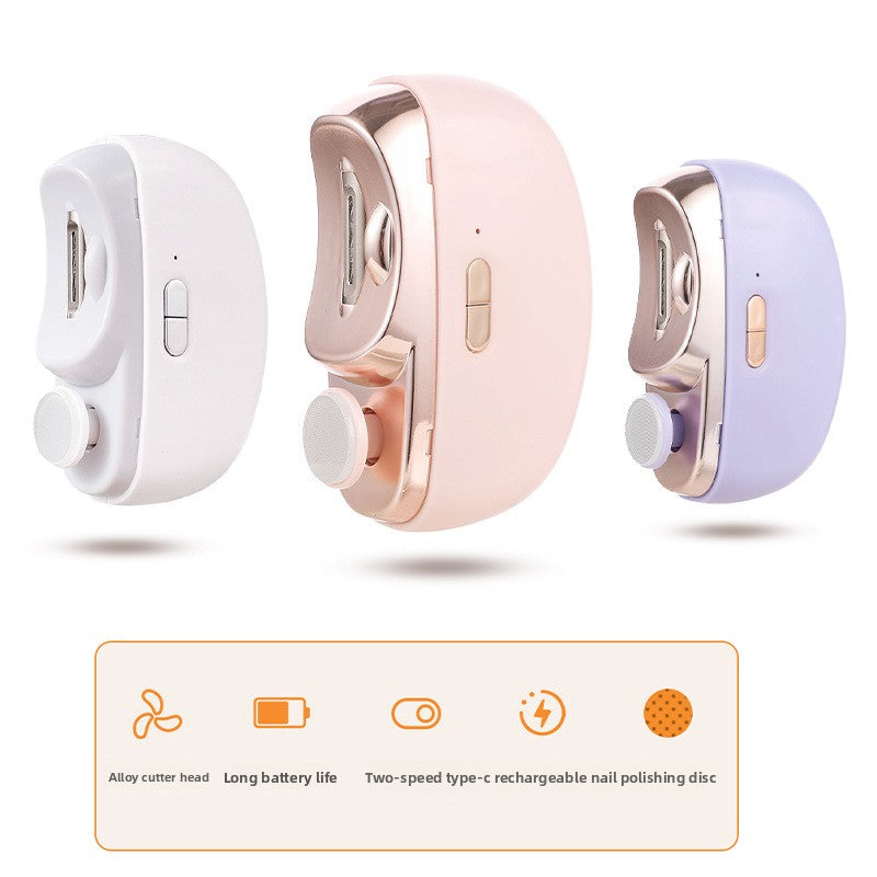 Nail Grinder Electric Nail Scissors Children Adult Anti-Pinch Nail Clippers Automatic Nail Clipper Multifunctional Nail Grinder