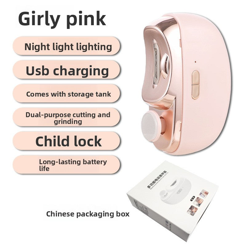 Nail Grinder Electric Nail Scissors Children Adult Anti-Pinch Nail Clippers Automatic Nail Clipper Multifunctional Nail Grinder